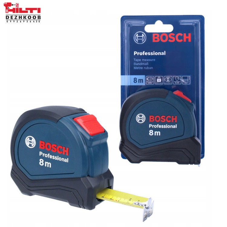 متر دستی 8 متری AUTO-LOCK بوش مدل 1600A01V3S