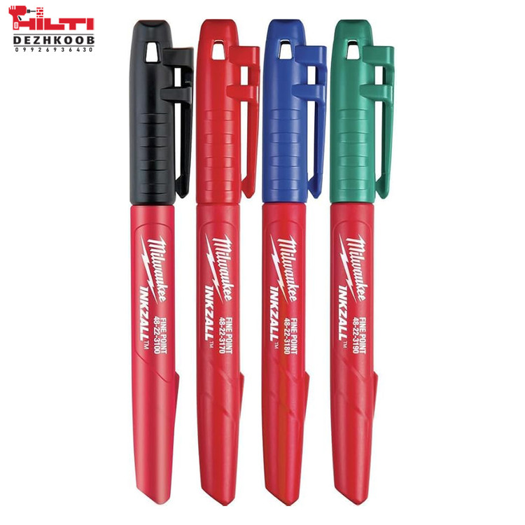 ست 4 عددی ماژیک صنعتی رنگی INKZALL میلواکی مدل 48223106
