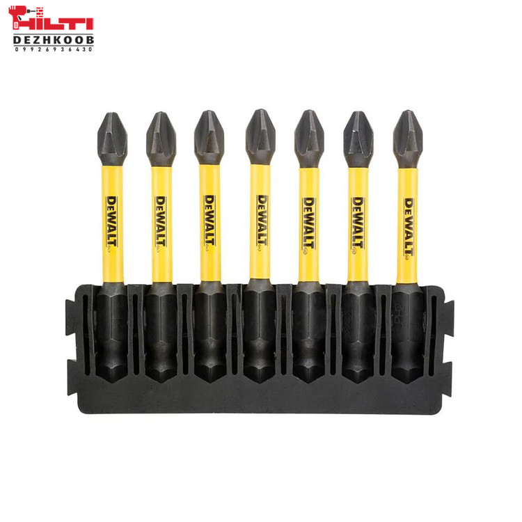 ست 7 عددی سرپیچ گوشتی بیت چهارسو 6 سانتی PH2 دیوالت مدل DT70817-QZ