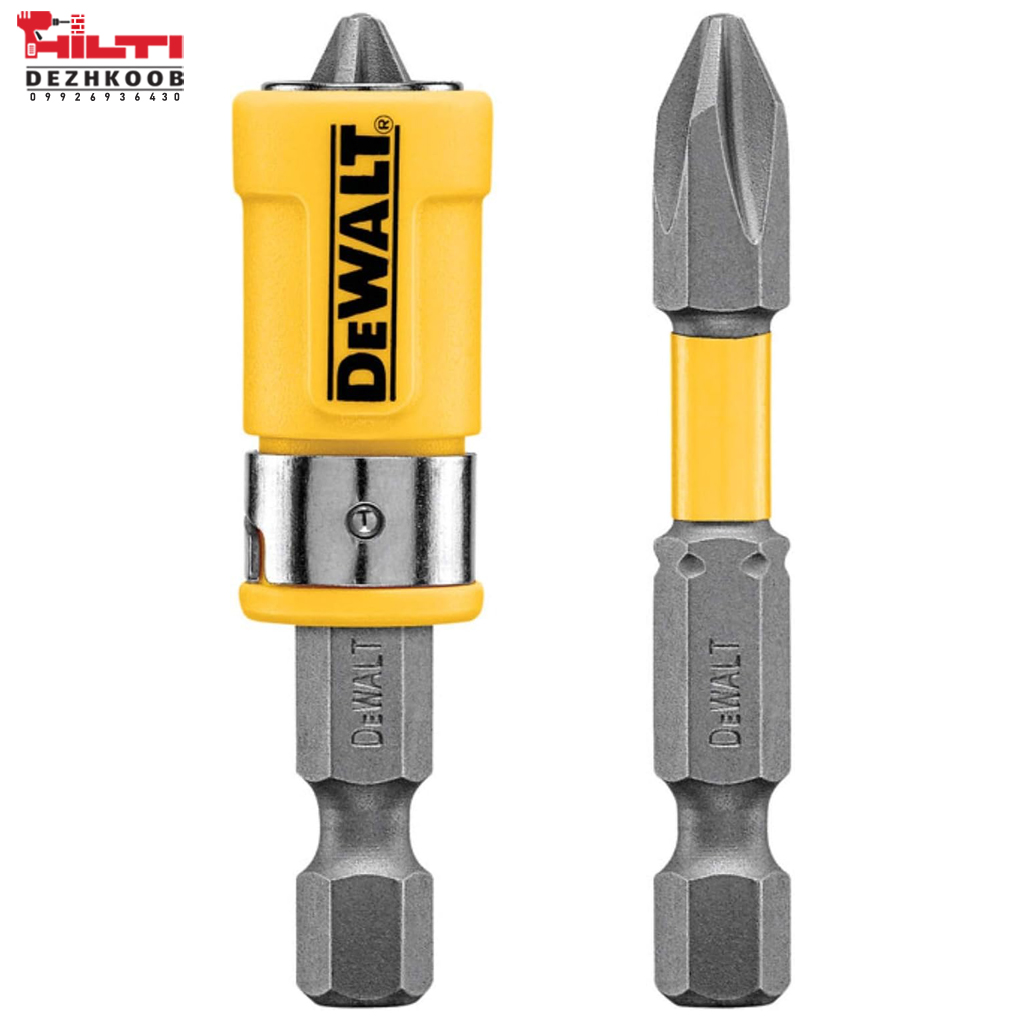 ست 2 عددی سرپیچ گوشتی بیت چهارسو 5 سانتی PH2 همراه مگنت دیوالت مدل DWA2PH2SL