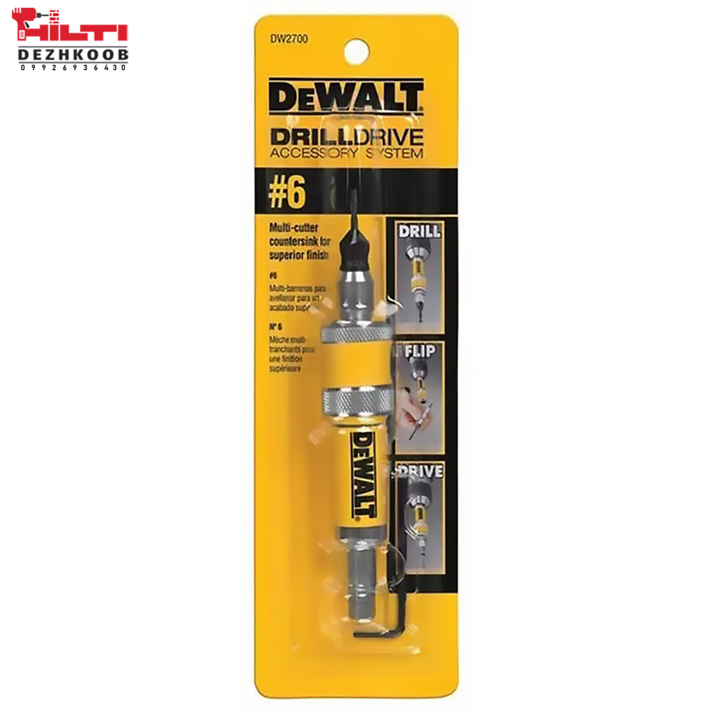مته خزینه دوطرفه سایز 6 دیوالت مدل DW2700