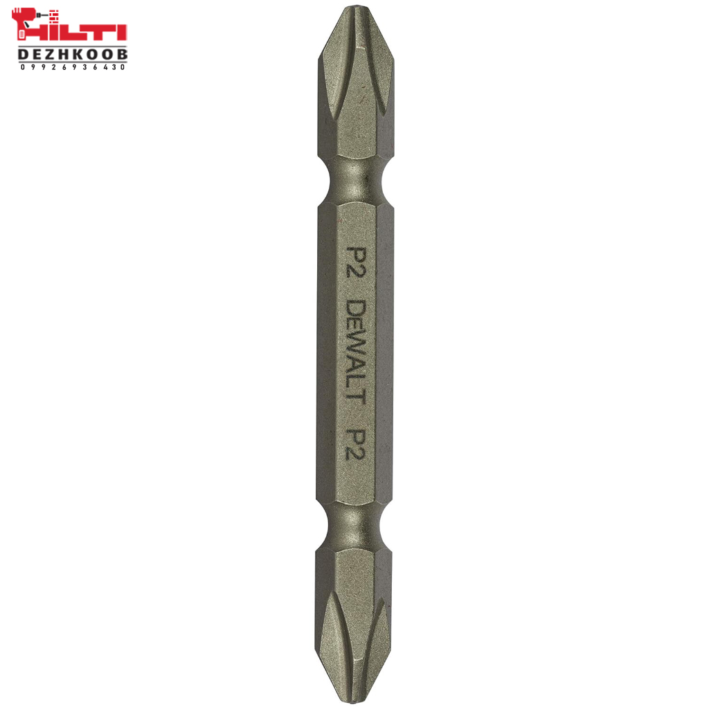 سرپیچ گوشتی بیت دوسر چهارسو 6.5 سانتی PH2 دیوالت مدل DWA00003