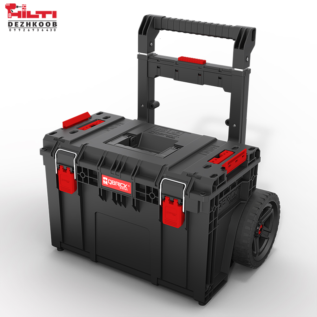 جعبه ابزار چرخ دار 37 لیتر کیوبریک مدل QBRICK PRIME CART 2.0