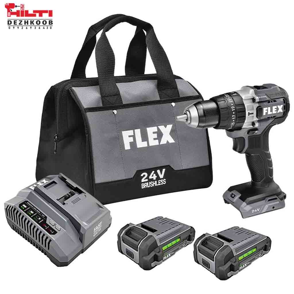 دریل شارژی چکشی 24 ولت فلکس مدل FX1251